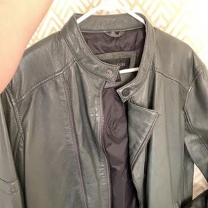 Danier Oversized Leather Moto Jacket